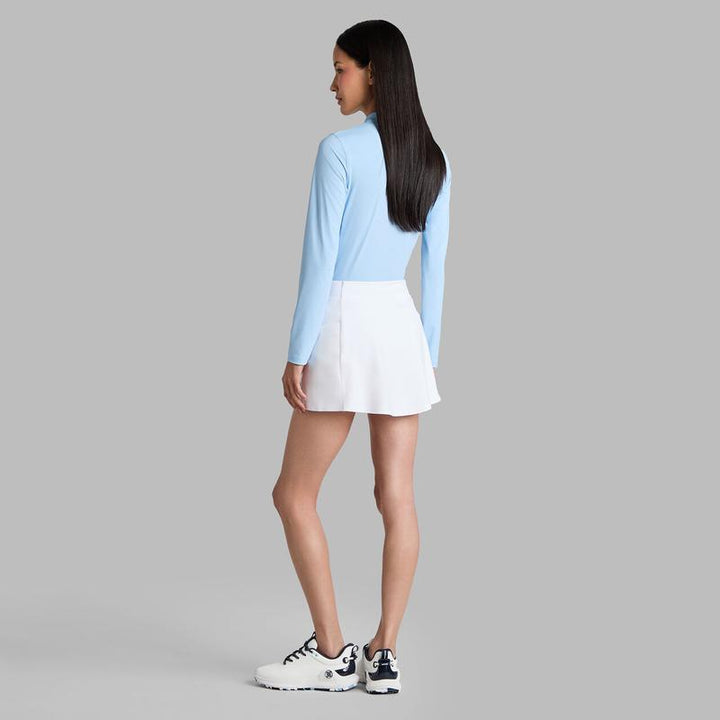 G/FORE Silky Tech L/S Zip Polo - Baja Blue