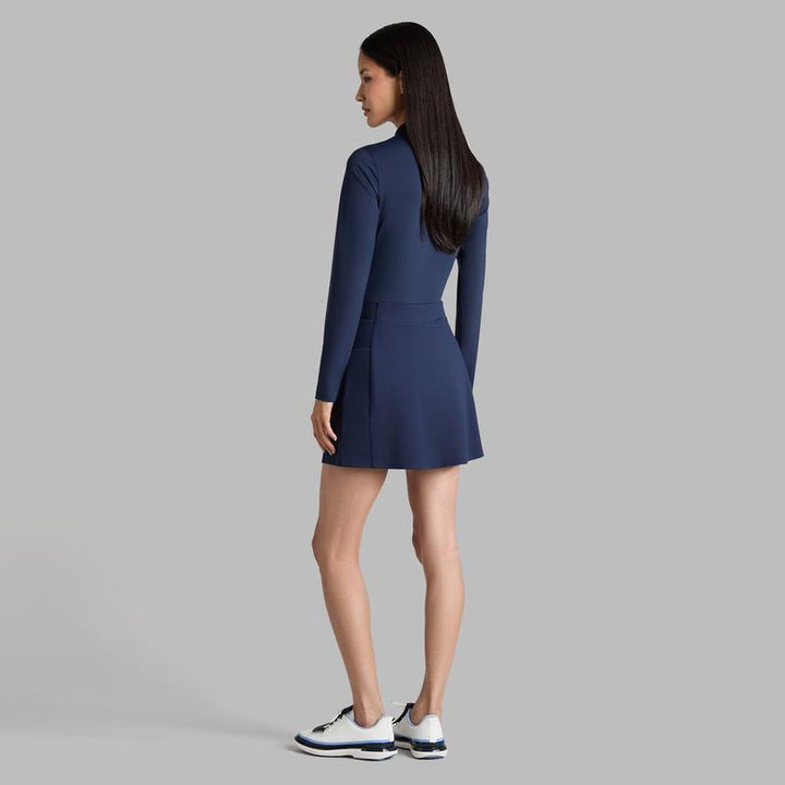 G/FORE Silky Tech L/S Zip Polo - Navy