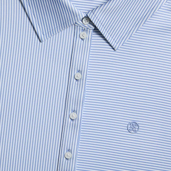 G/FORE Stripe S/S Polo - White/Blue