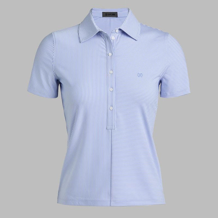 G/FORE Stripe S/S Polo - White/Blue