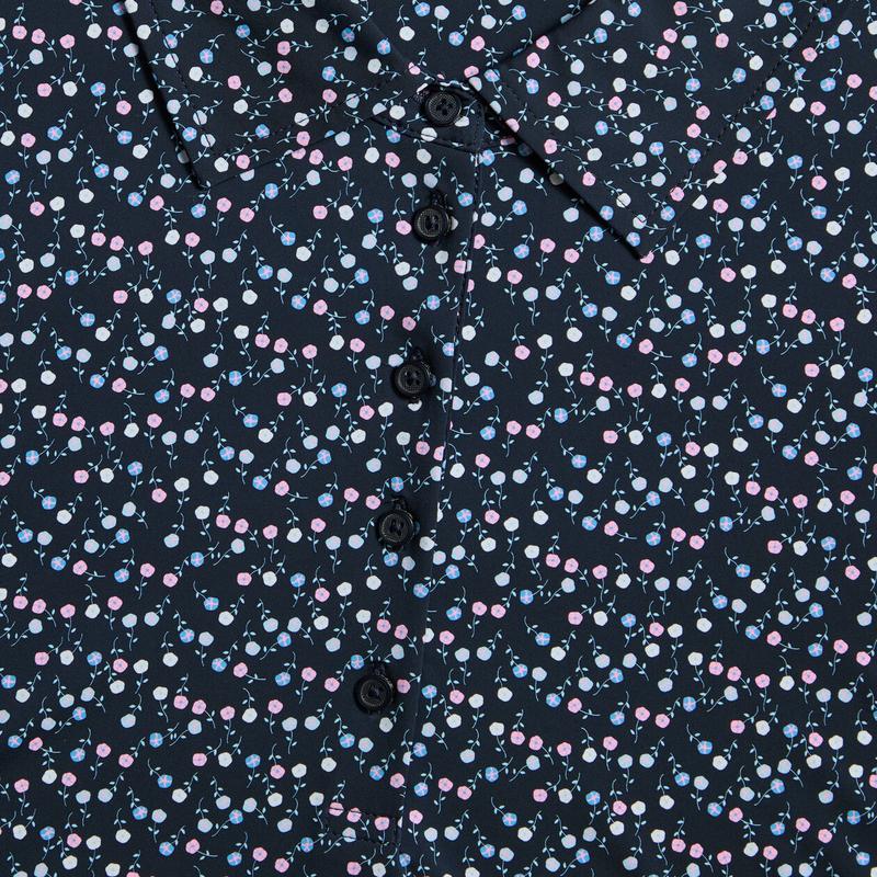 G/FORE Aye Poppy S/L Polo - Navy/Floral