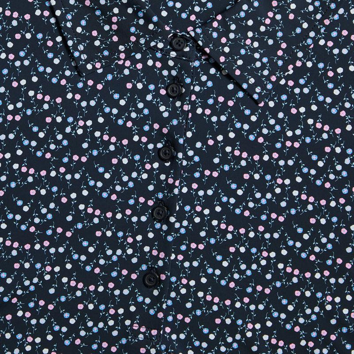 G/FORE Aye Poppy S/L Polo - Navy/Floral
