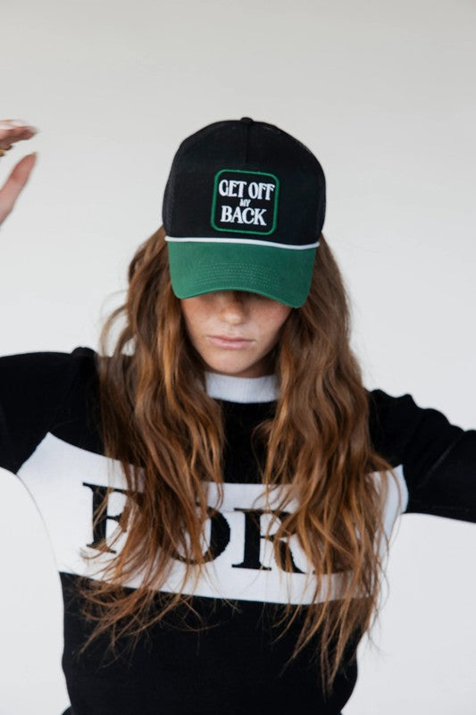 Fore All Get Off My Back! Hat - White/Black