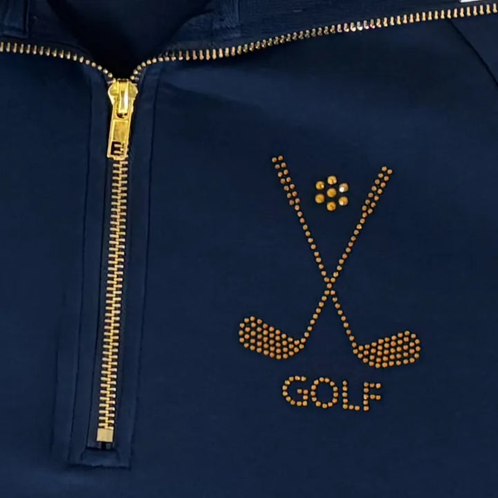 Ashley Herrera Fairway Luxe Sweater - Navy/White