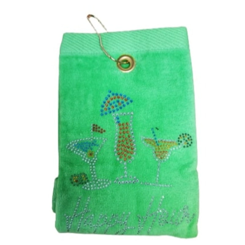 Navika Golf Towel - Happy Hour - Multiple Colours