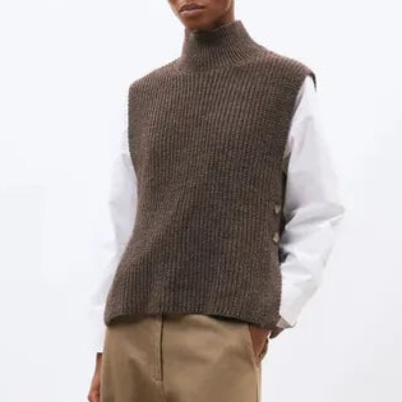 Humility Mika Knit Vest - Taupe
