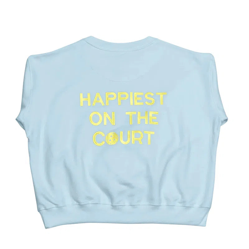 CourtLife Happiest On The Pickleball Court Sweatshirt