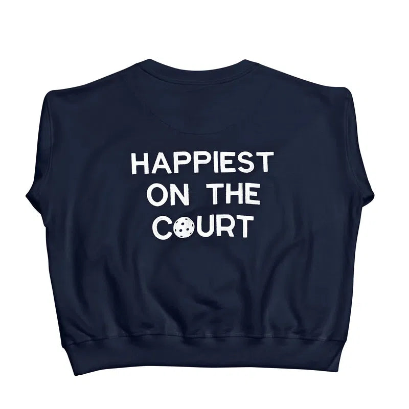 CourtLife Happiest On The Pickleball Court Sweatshirt