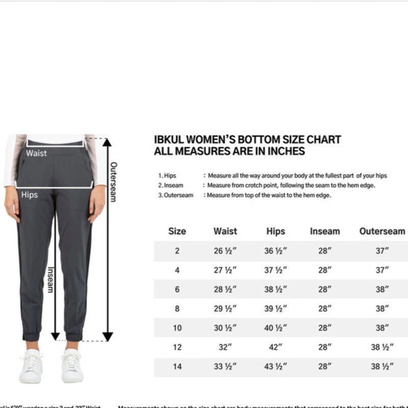 IBKUL Jogger Pant - Black