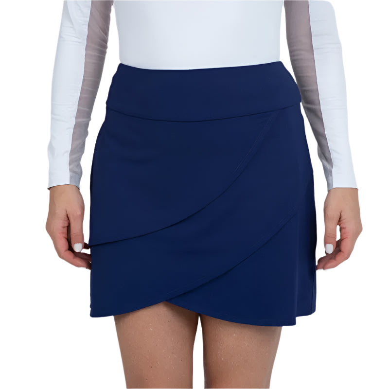 IBKUL Layered Skort (17") - Navy