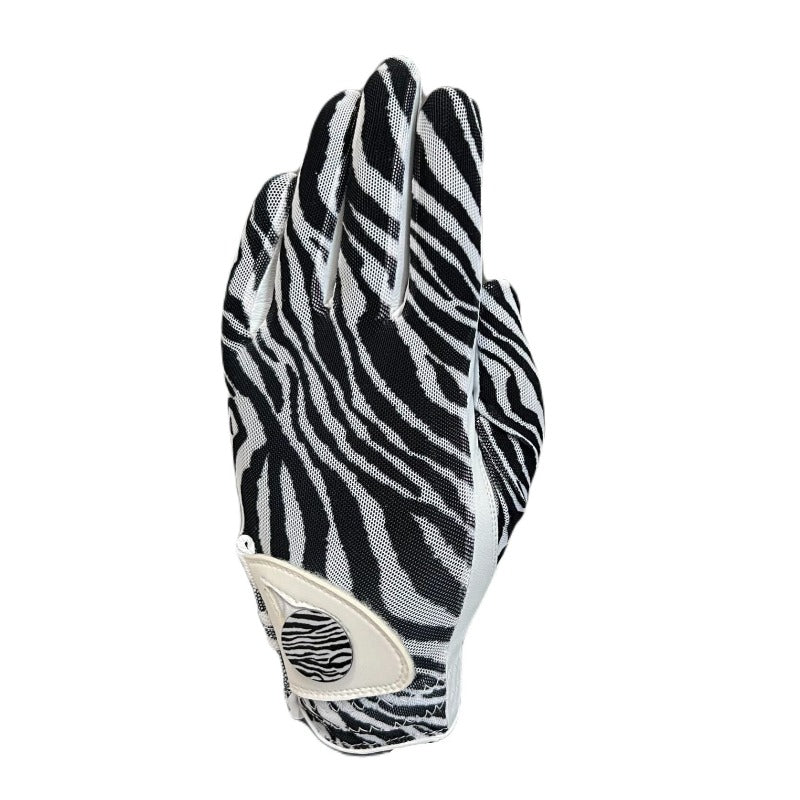 Best Of Golf Leather Glove - Zebra