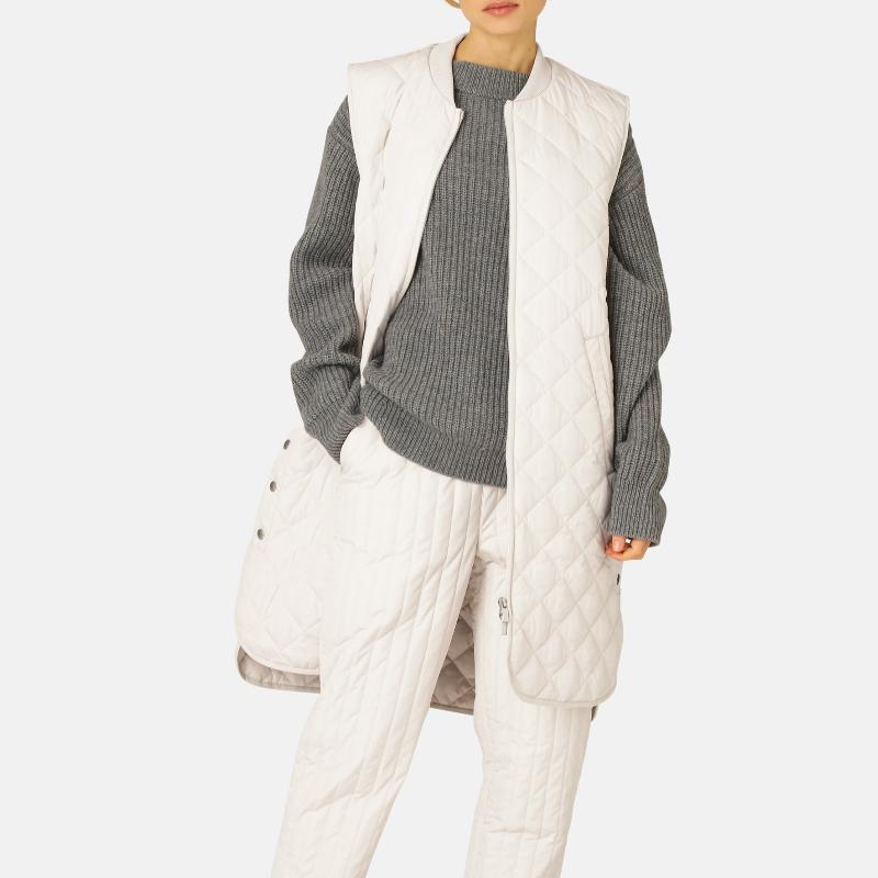 Ilse Jacobsen Quilted Vest - Light Sand