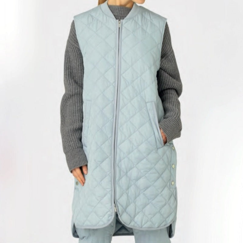 Ilse Jacobsen Quilted Vest - Sky Blue