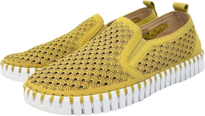 Ilse Jacobsen Tulip Slip On Platform - Lemon Drop