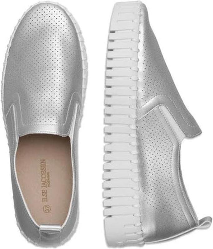 Ilse Jacobsen Tulip Slip On Platform - Silver