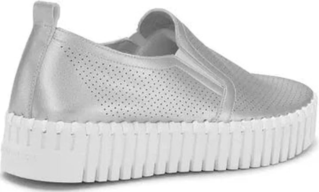 Ilse Jacobsen Tulip Slip On Platform - Silver