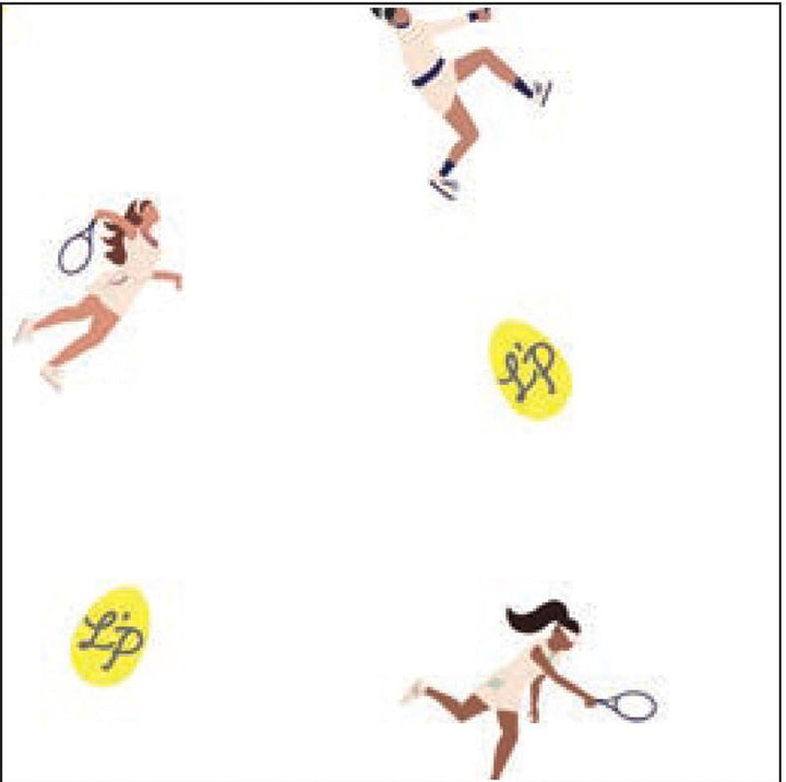 L'Oeuf Poche Print Collar Polo - White