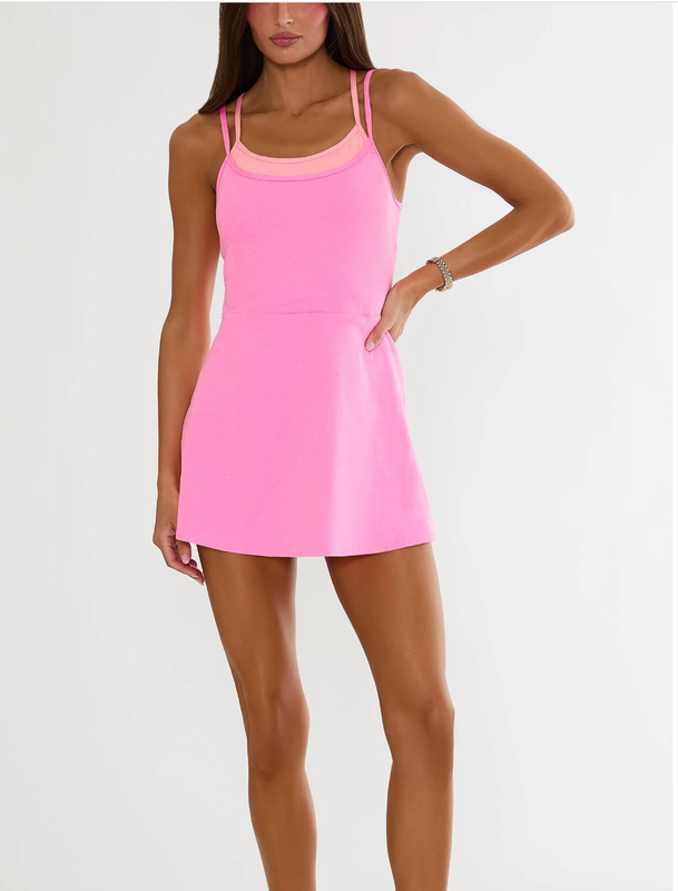 Beach Riot Viola Dress - Shoreline Pink