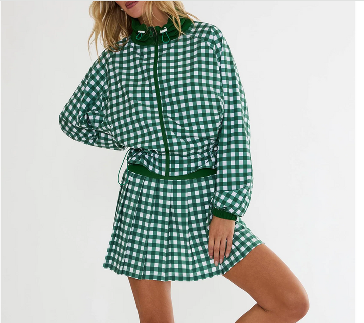 Beach Riot Casen Jacket - Fairway Green Check
