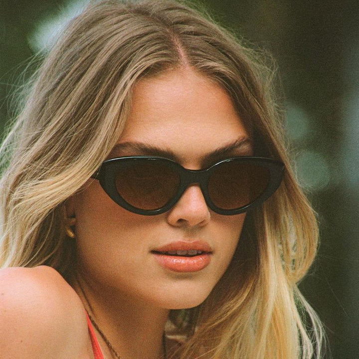 Krewe Irene Sunglasses - Black/Crystal
