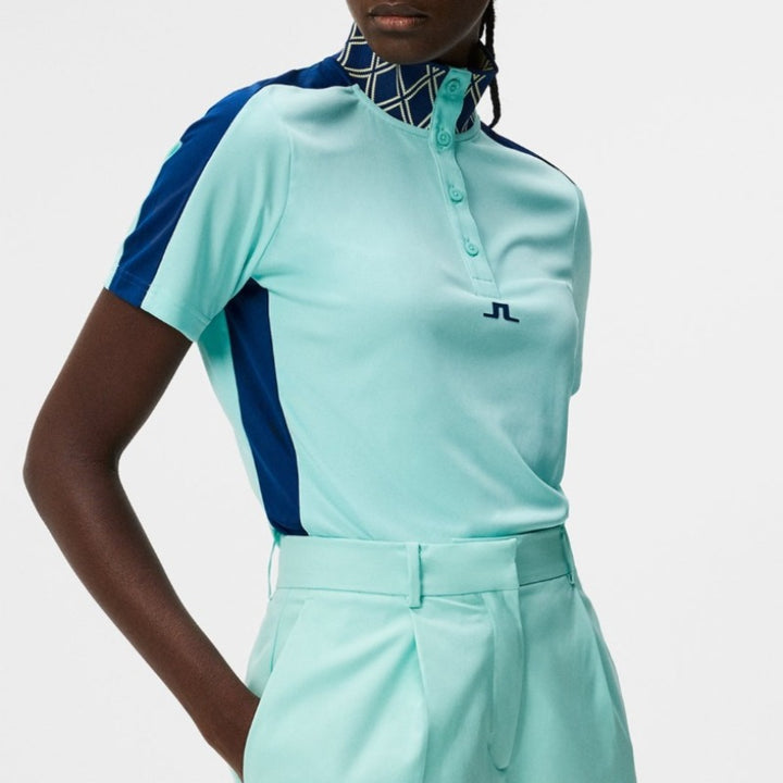 JL Golf Pip Mock Top - Aruba