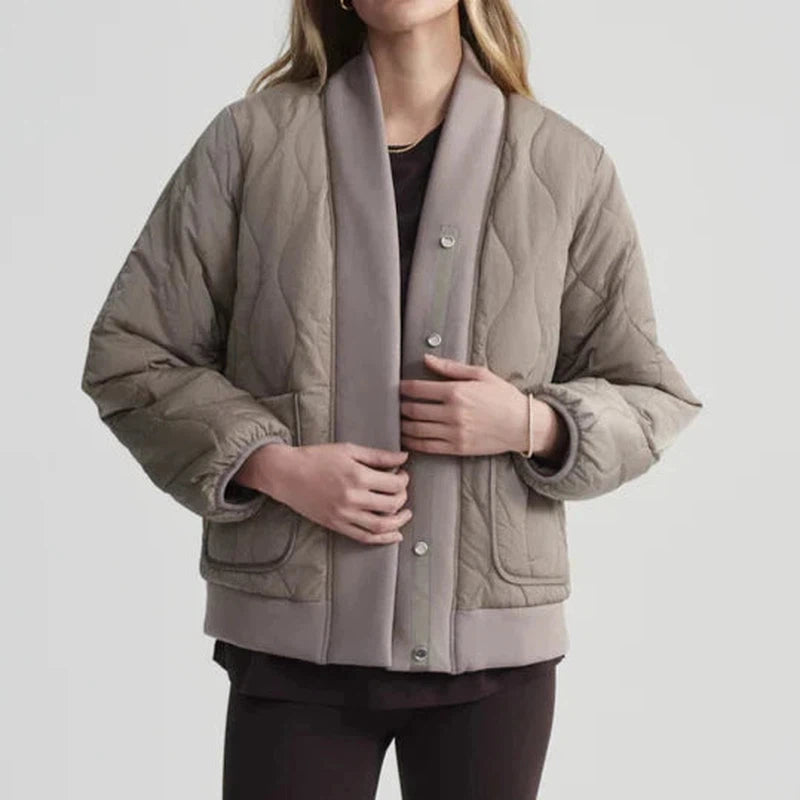 Varley Joanna Reversible Jacket - Fungi/Coffee