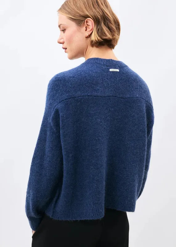 Humility Kinkata Knit Sweater - Cobalt Blue