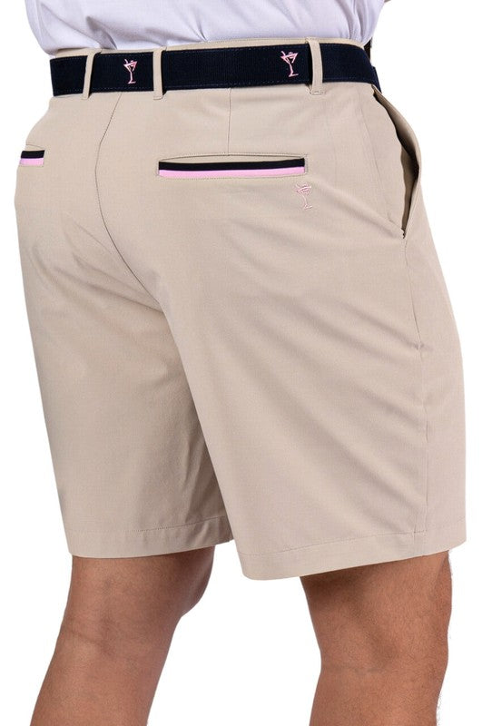 Golftini Men's Performance Short - Khaki