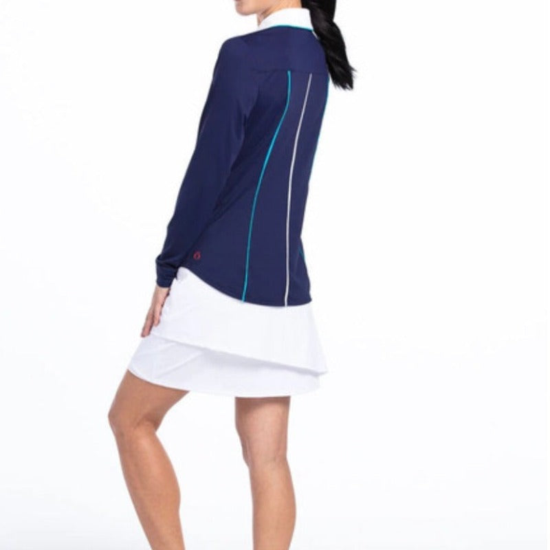 Kinona Class Act L/S Top - Navy