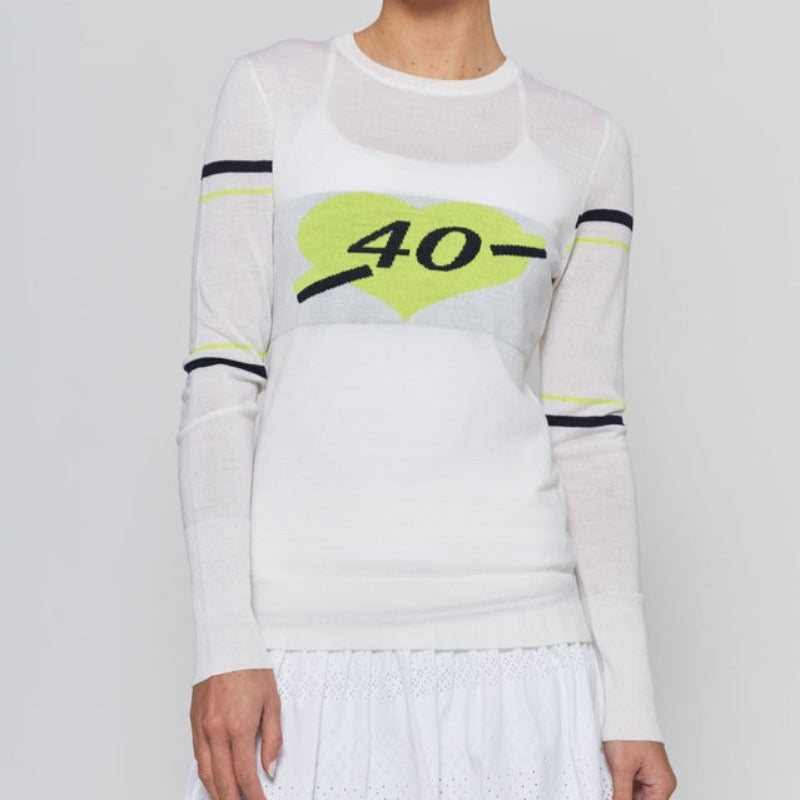 L'Etoile 40 Love Sweater - White/Yellow