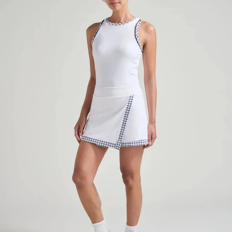 L'Oeuf Poché Mod Tank - White/Check