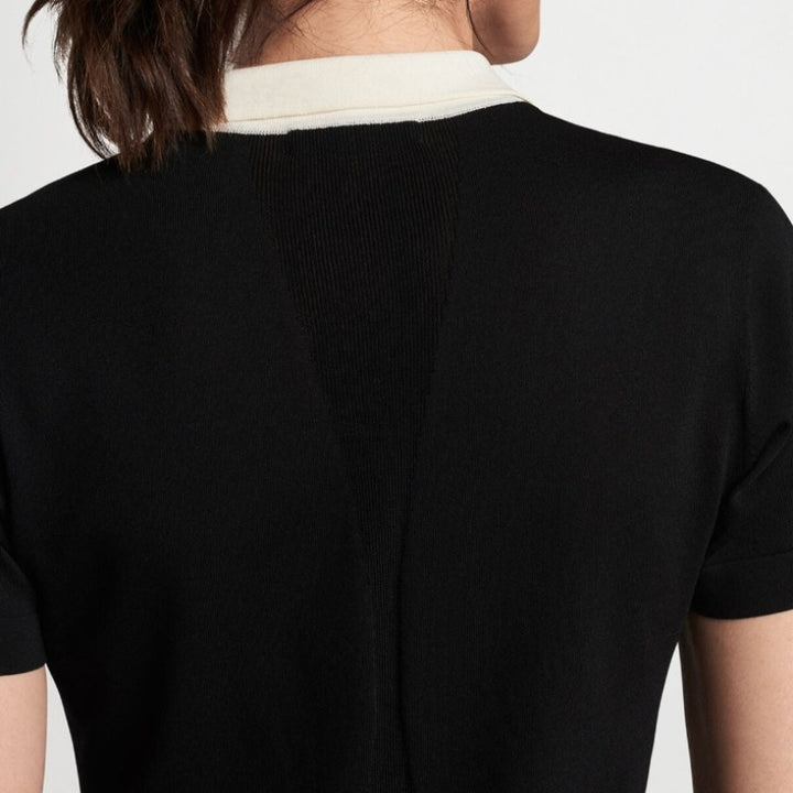 Peter Millar Stuart S/S Sweater - Black/White