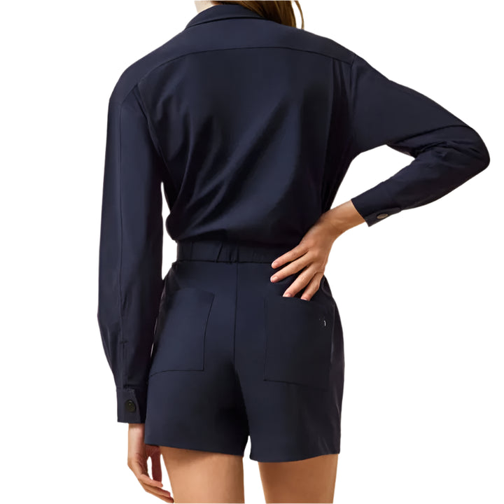 Greyson Phoenix L/S Romper - Maltese Blue