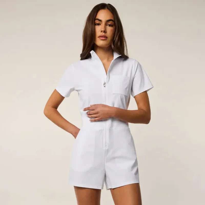 Greyson Phoenix Dani S/S Romper - White