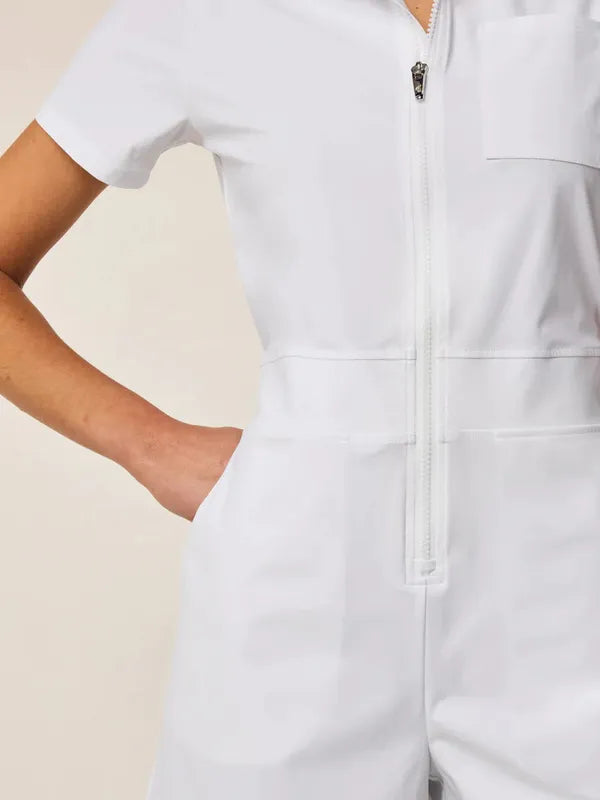 Greyson Phoenix Dani S/S Romper - White