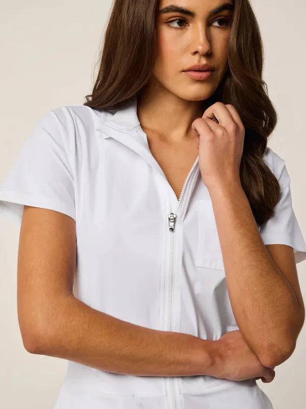 Greyson Phoenix Dani S/S Romper - White