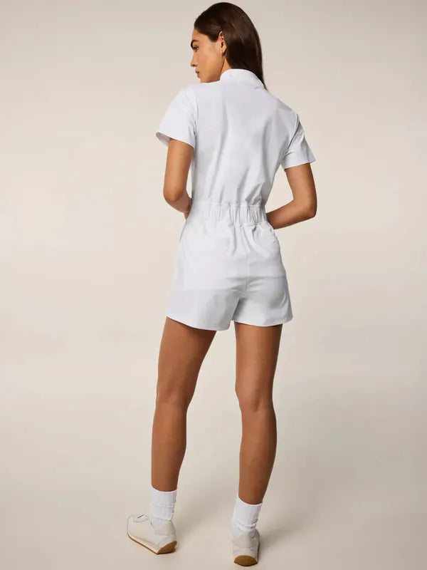 Greyson Phoenix Dani S/S Romper - White