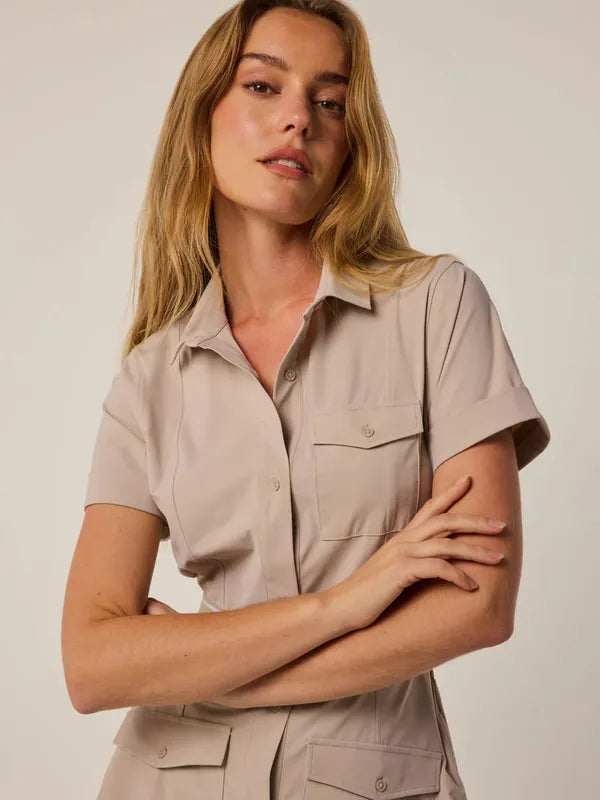 Greyson Phoenix Shirt Dress - Sand