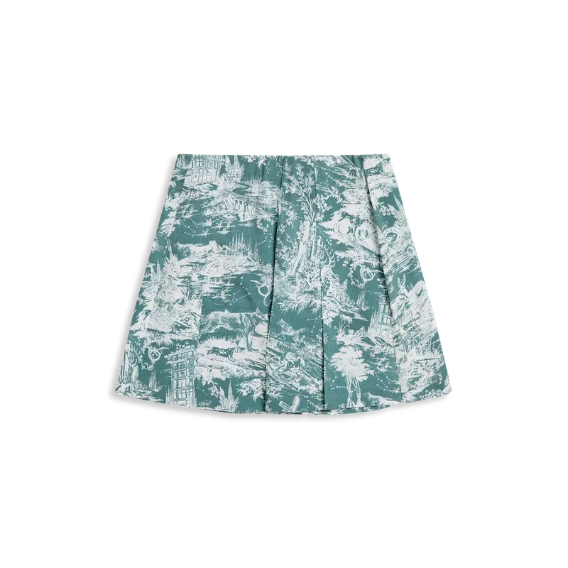 Greyson Huntress Toile Ashe Skort - Marsh Green