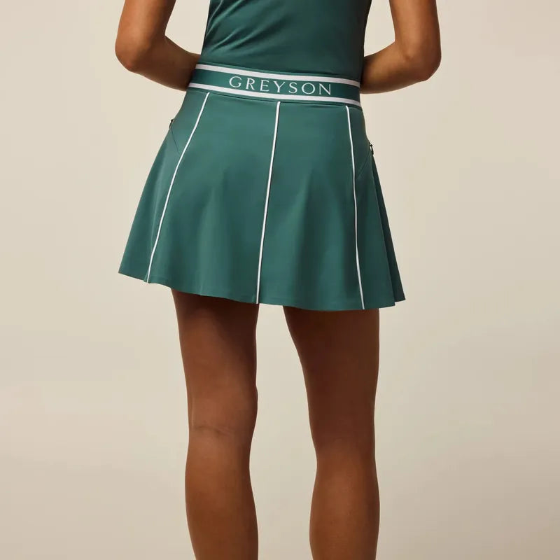 Greyson Phoenix Luxe Flare Skort - Marsh Green