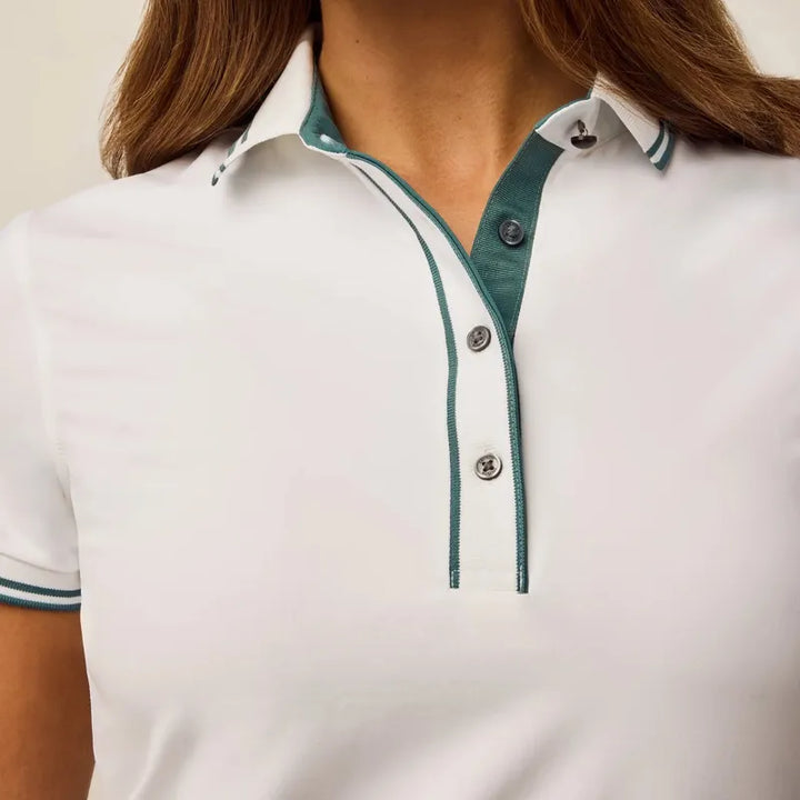 Greyson Luxe Scarlett Polo - White