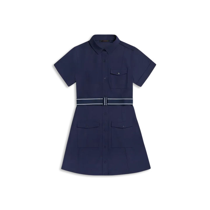 Greyson Phoenix Belted Dress - Navy