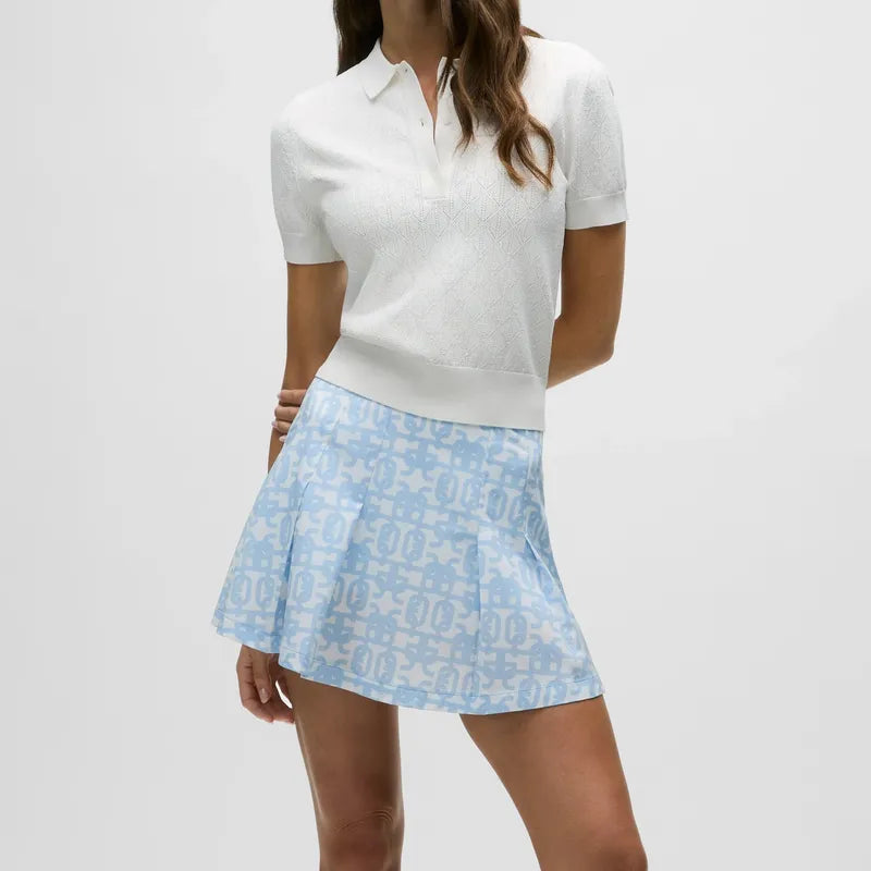 Greyson Pointelle Polo - White