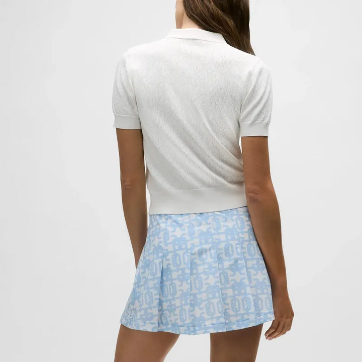 Greyson Pointelle Polo - White