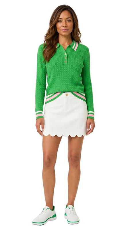Lilly Pulitzer Colette Denim Skort - White