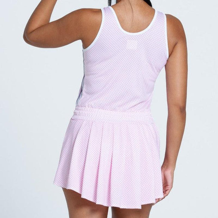 Lucky In Love Country Club Plaid Dress - Pink