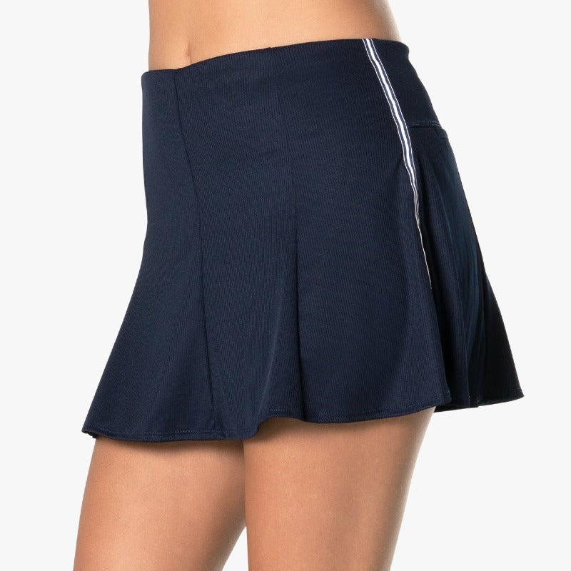 Lucky In Love Gore Hybrid Skort (14.5")- Midnight