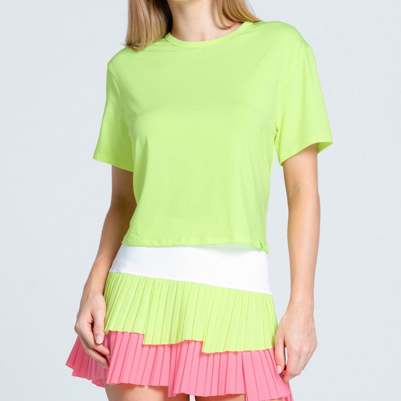 Lucky In Love Power Box Tee - Lemon Frost