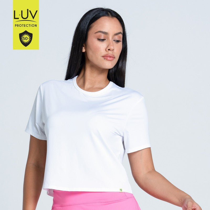 Lucky In Love Power Box Tee - White