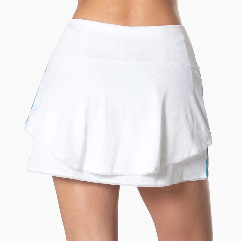 Lucky In Love Winning Streak Flip Skort (14.5") - White